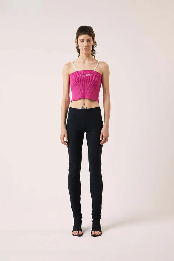 Knit Crop Top - Pink