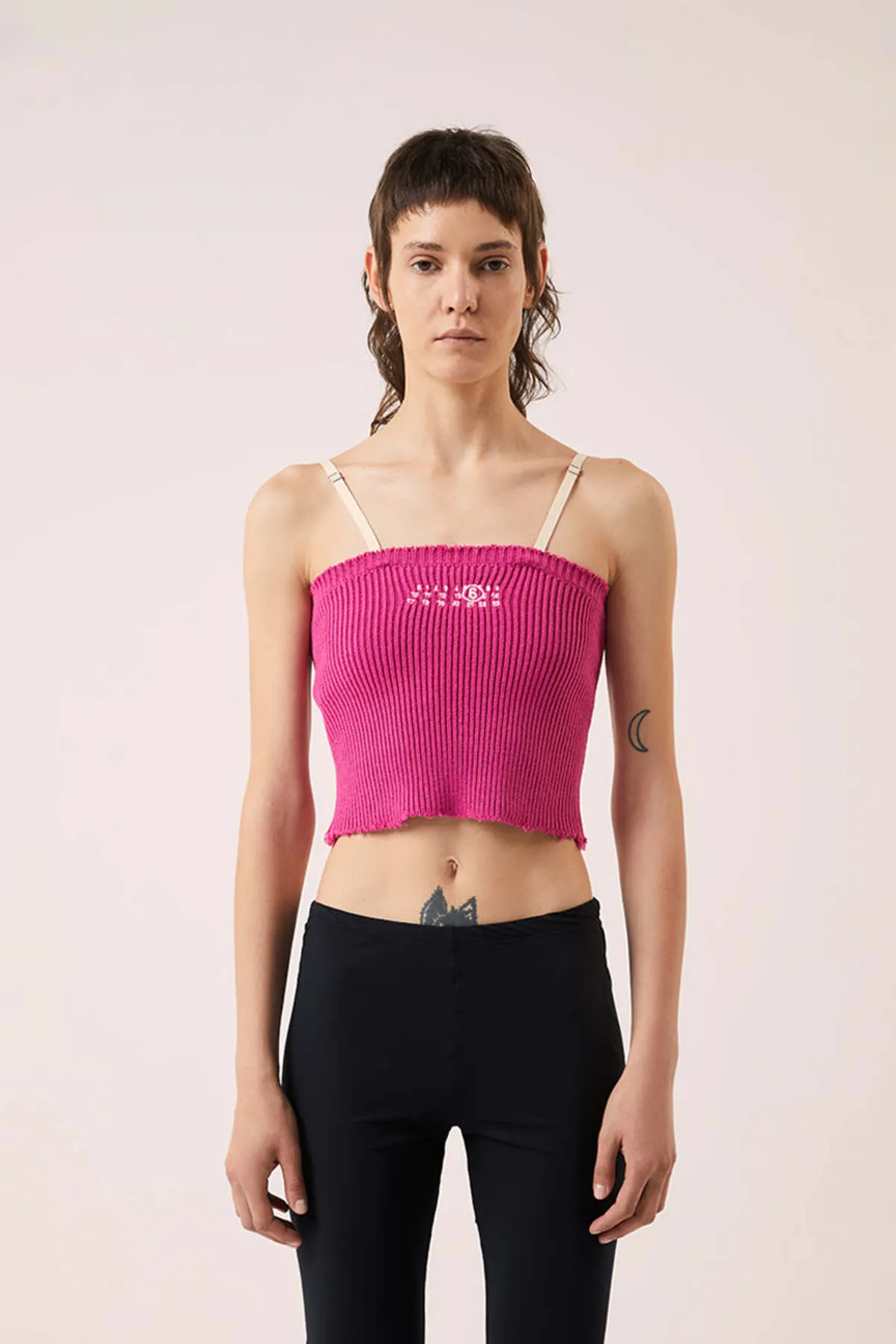 Knit Crop Top - Pink