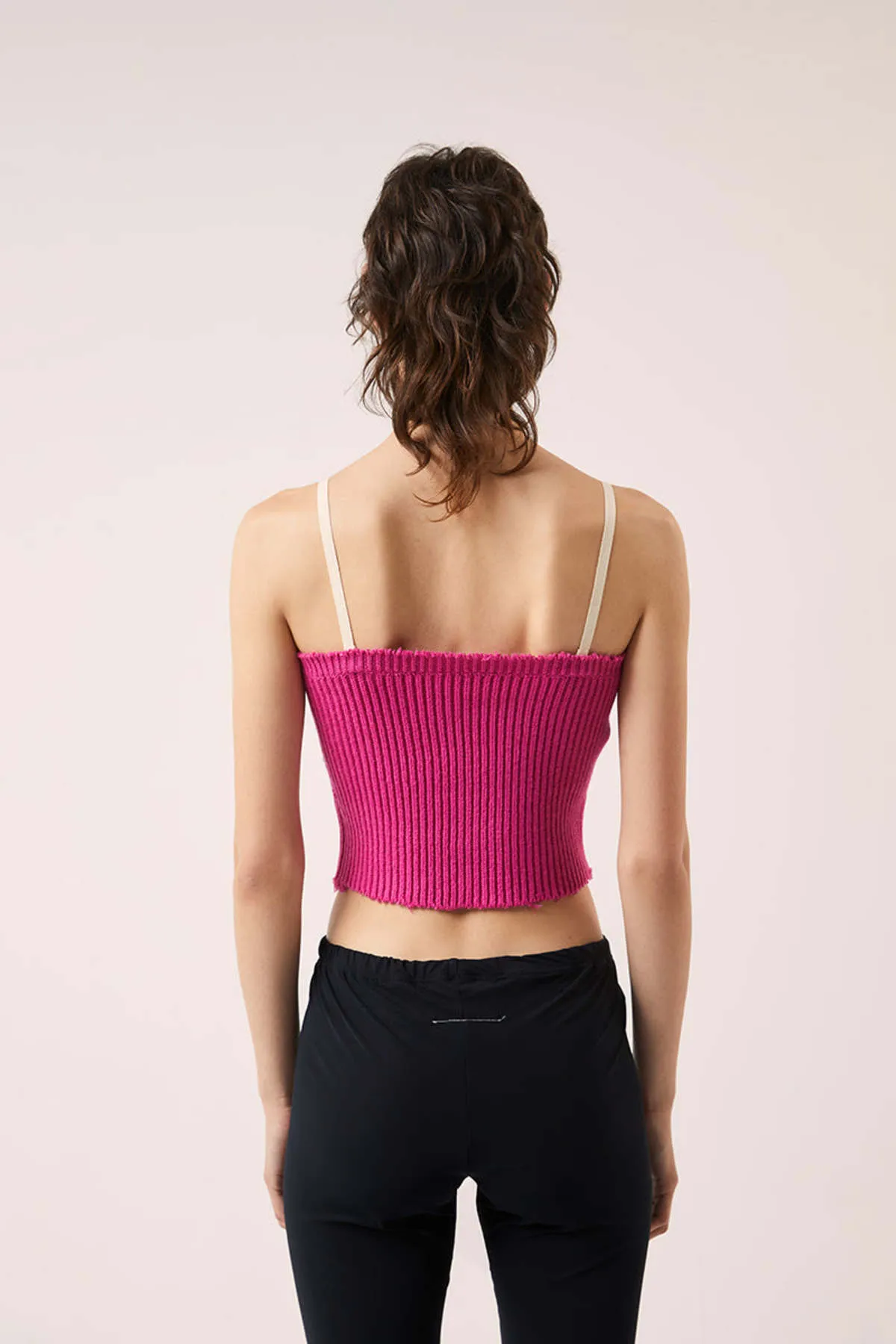 Knit Crop Top - Pink