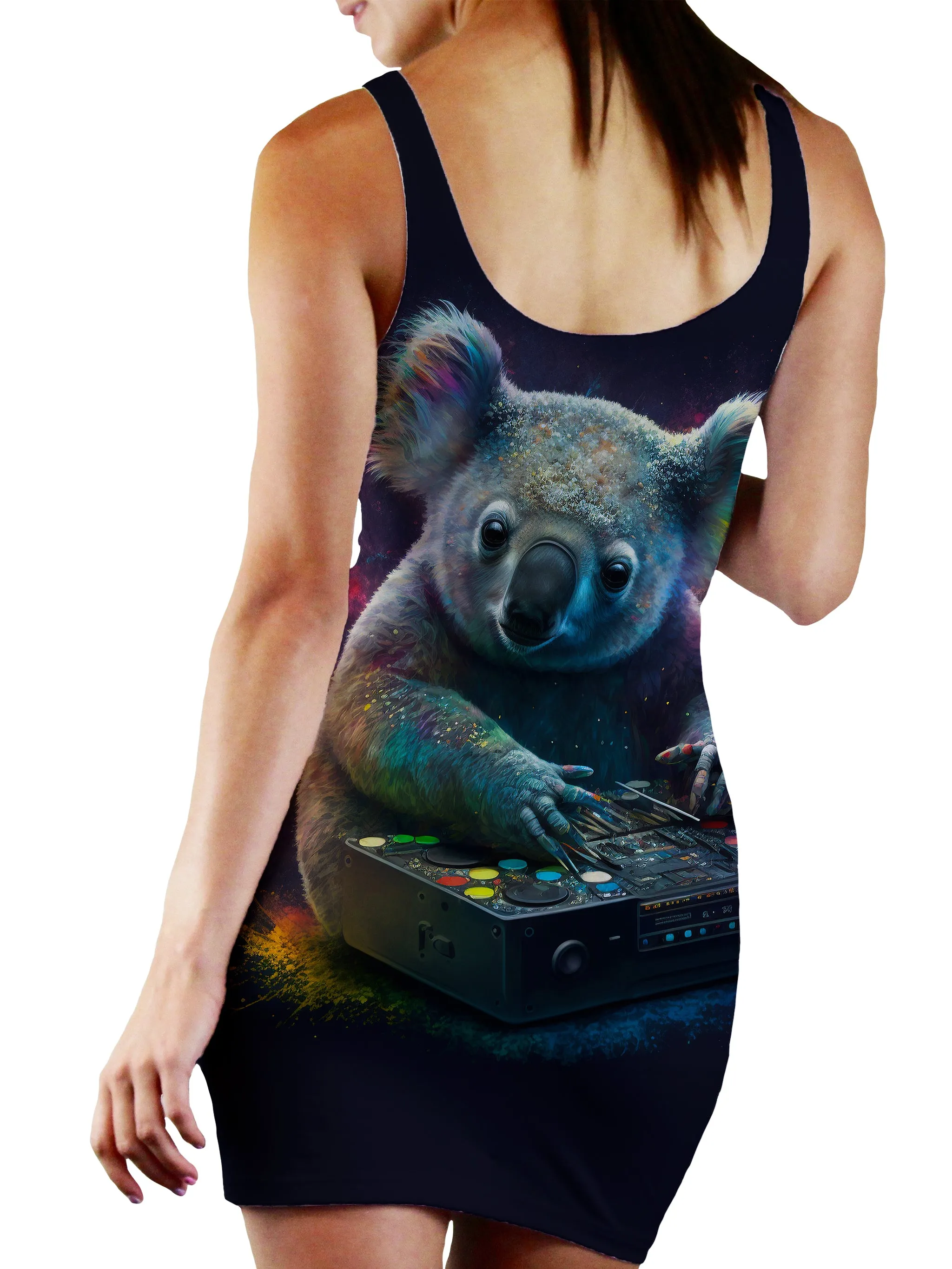 Koala Remix Bodycon Mini Dress