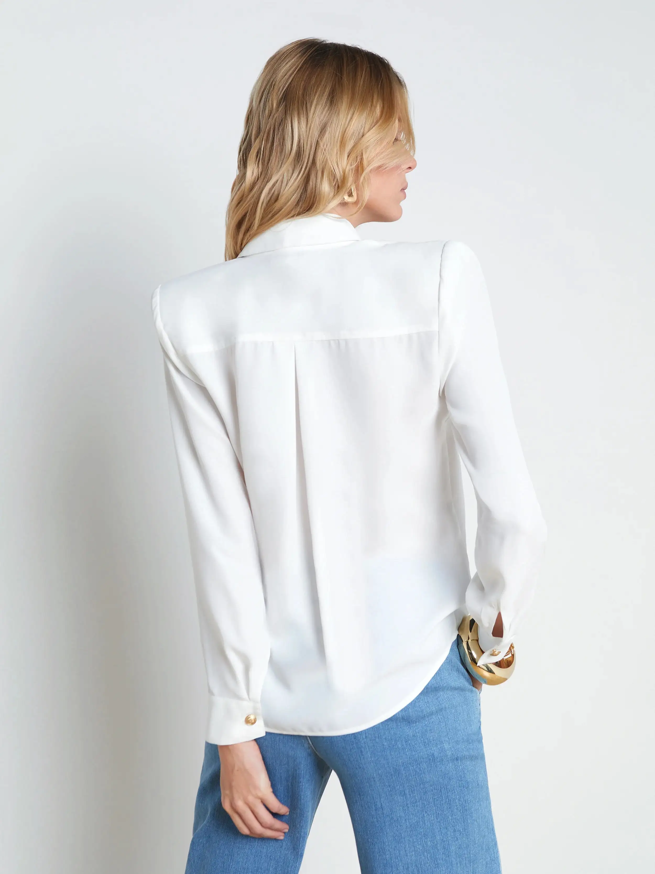 L’agence - Maisy Cargo Pocket Shirt - Ivory