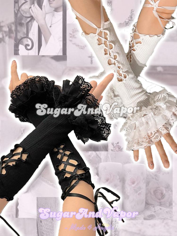 Lenney Princess Lace-up Gloves Arm Warmers