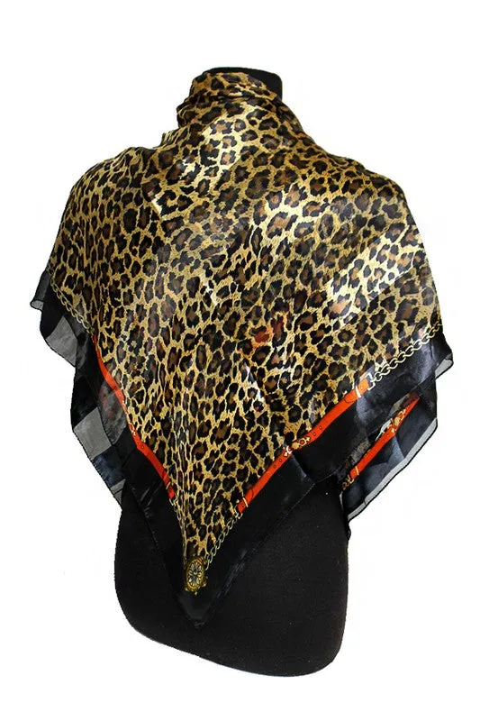 Leopard Print Scarf-Assorted Colors