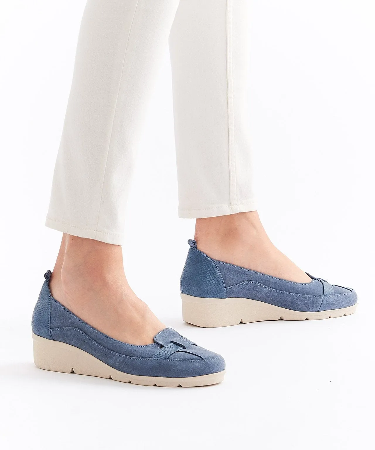 Light Blue Moccasins