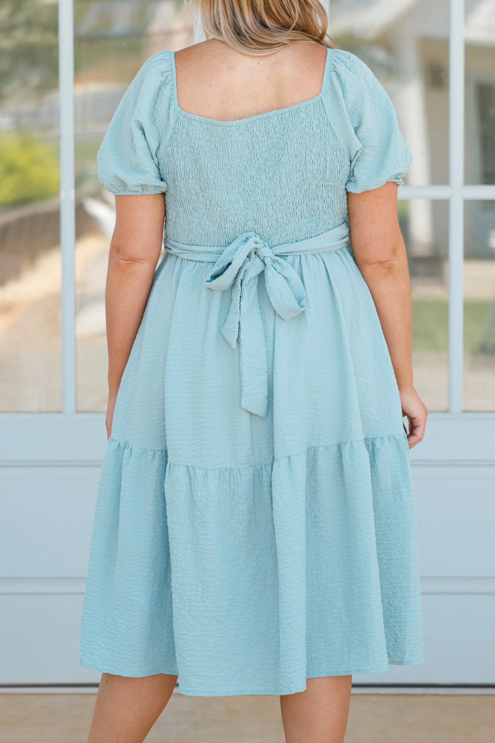 Limitless Midi Dress, Aqua