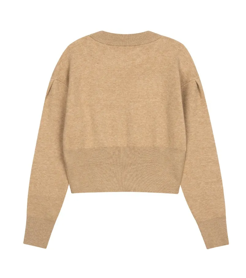 Marithe + Francois Girbaud  |[MARITHE]★W CLASSIC LOGO CROP KNIT