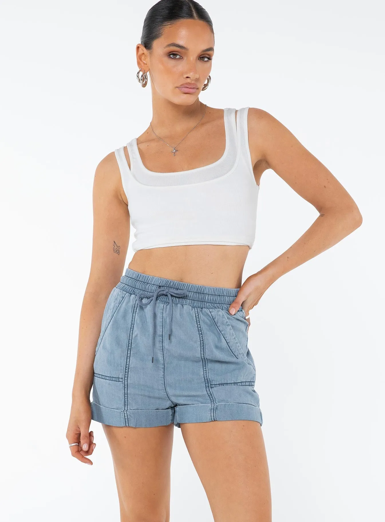 Milady Shorts Light Blue