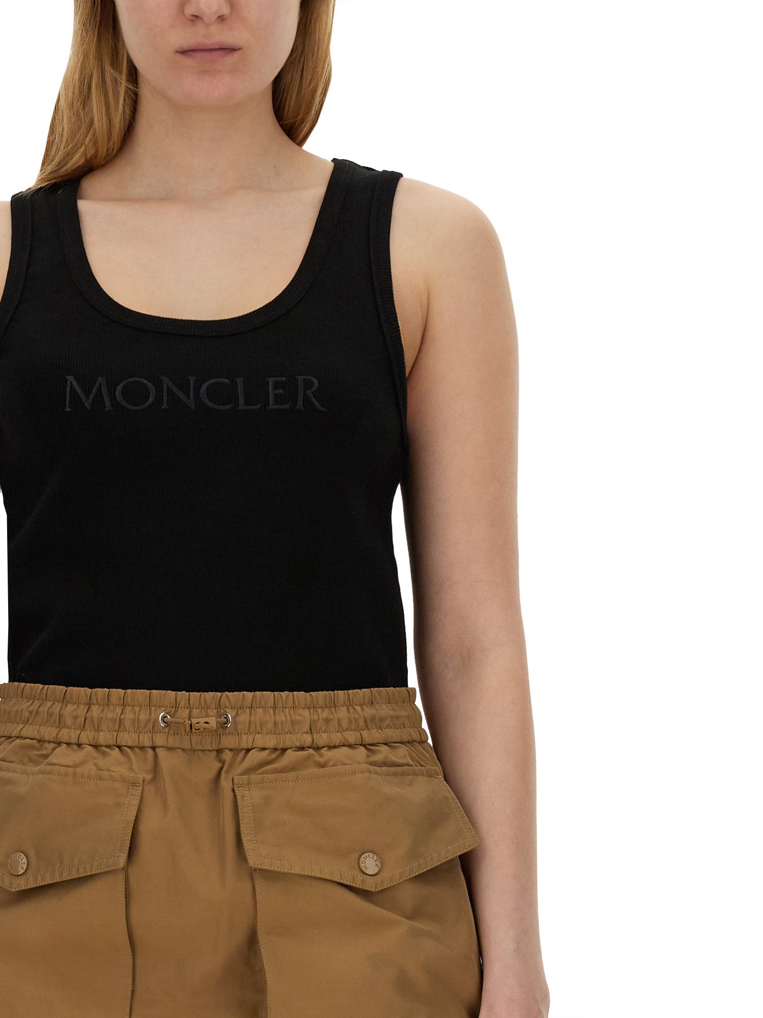 MONCLER    COTTON TOP WITH LOGO