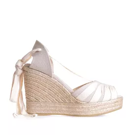 Multicolor Canvas Wedge Espadrille for Women - Pals