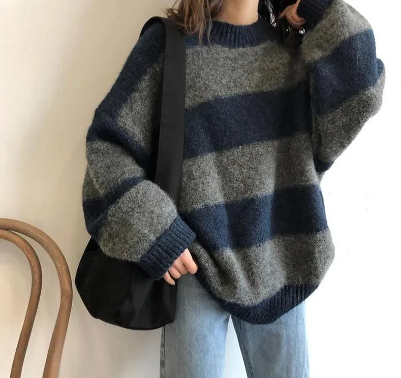 Oversized Striped Sweater