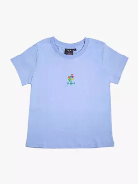 Palmah Got U Flowers Organic Hemp Mini Tee - Baby Blue