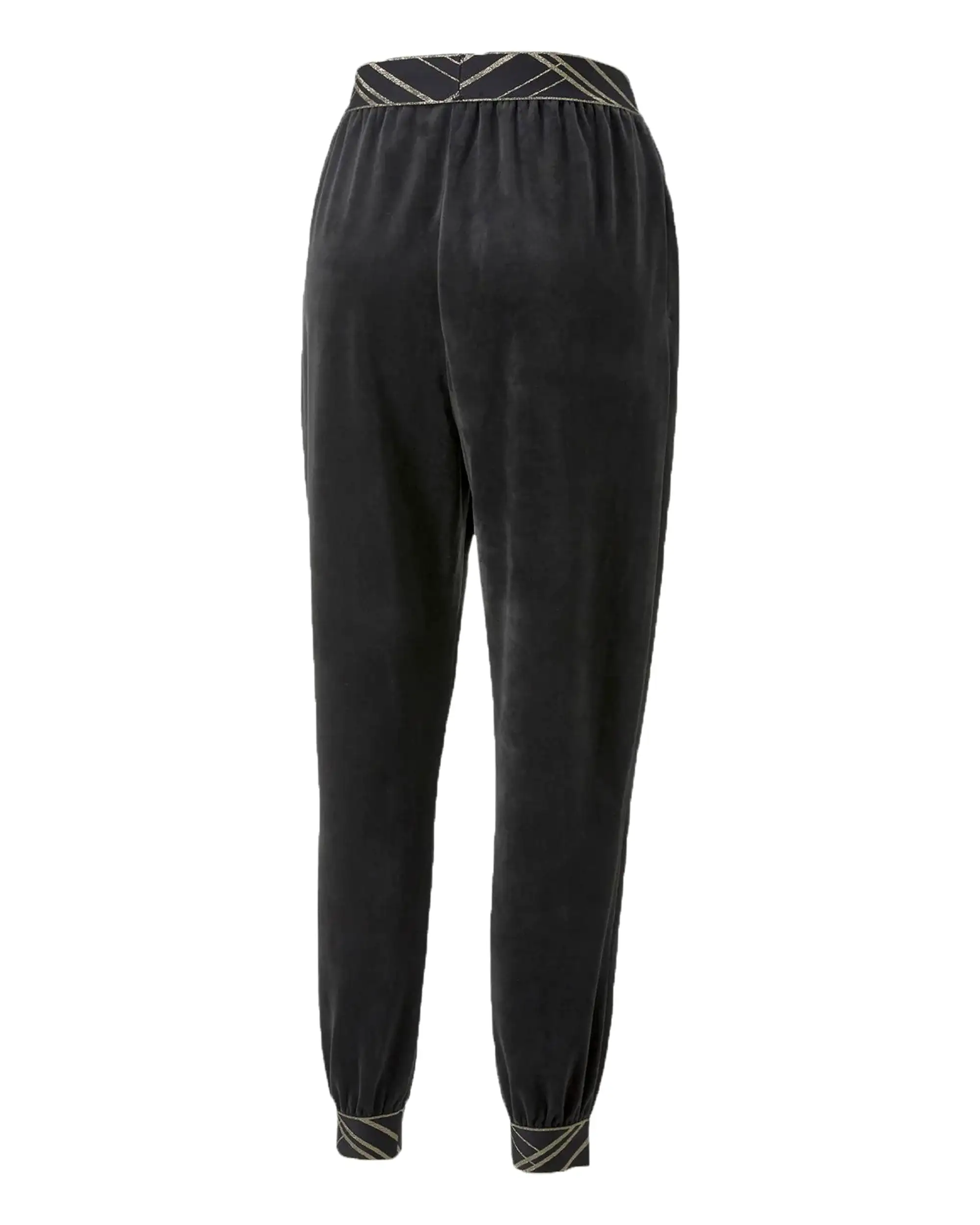 Pantalone Donna Puma Deco Glam Velour Nero