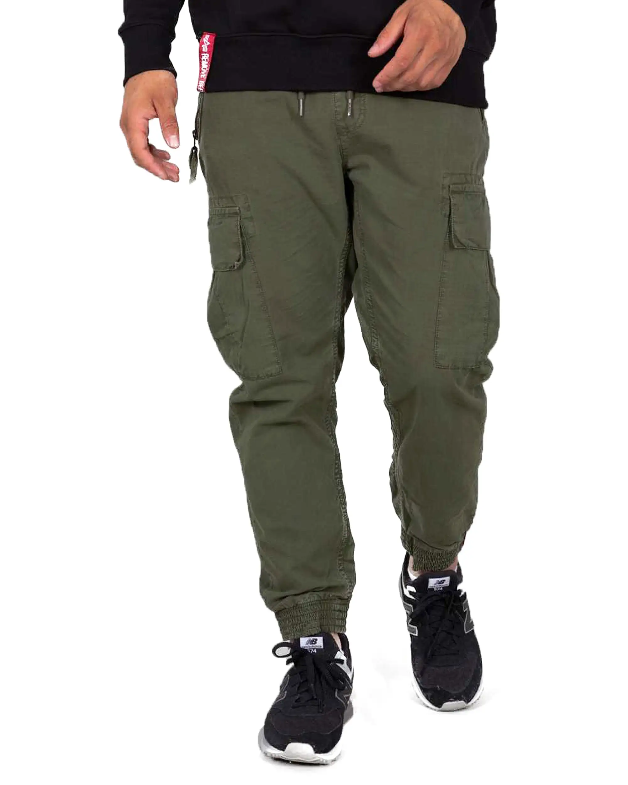 Pantalone Uomo Alpha Industries Ripstop Jogger Verde Militare