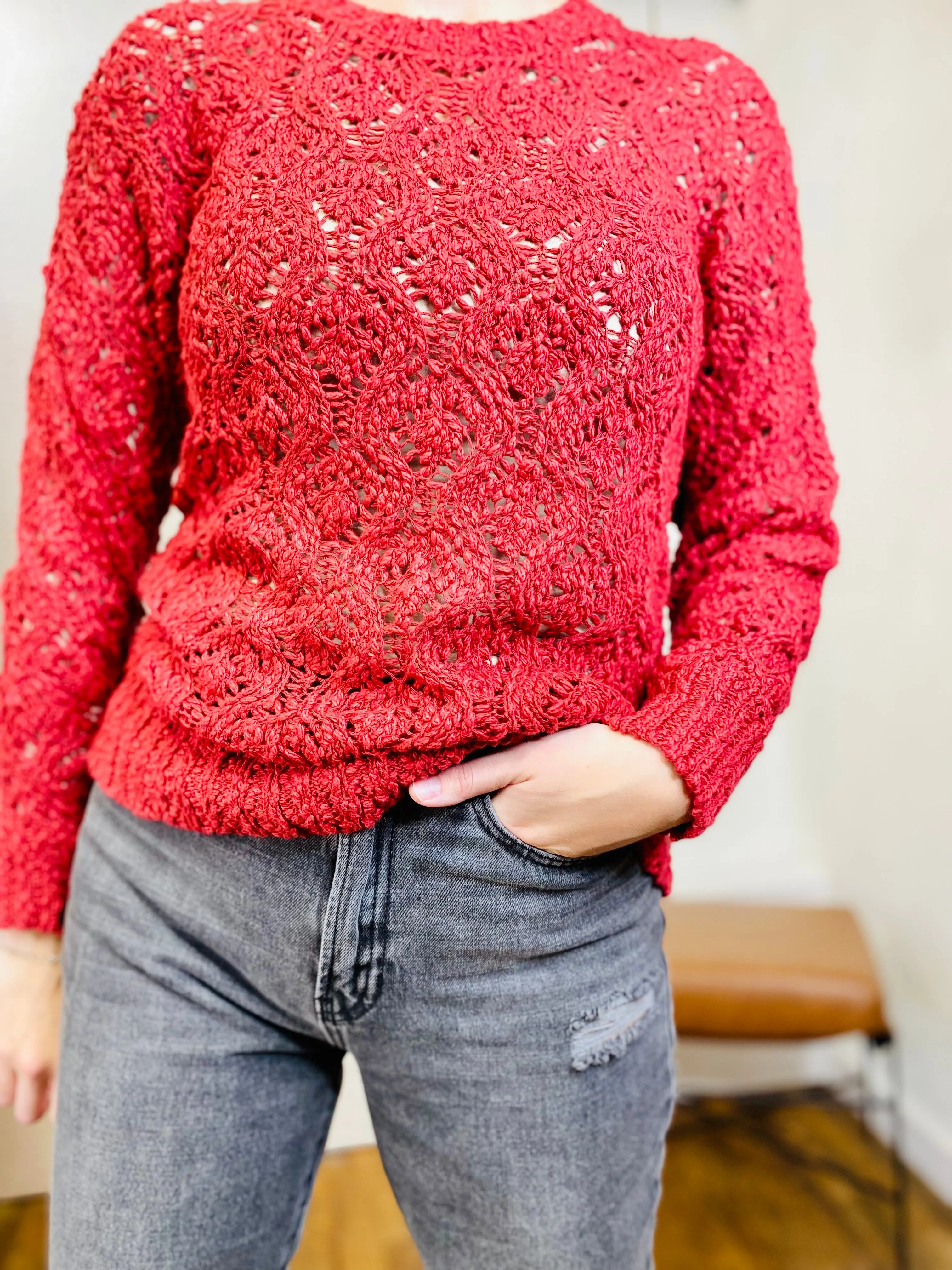 Paris Crochet Sweater DEAR JOHN