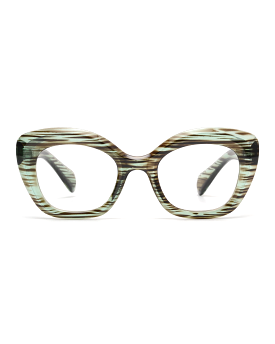 Portia Blue Light Readers 1.50 (Green/Brown Stripes)