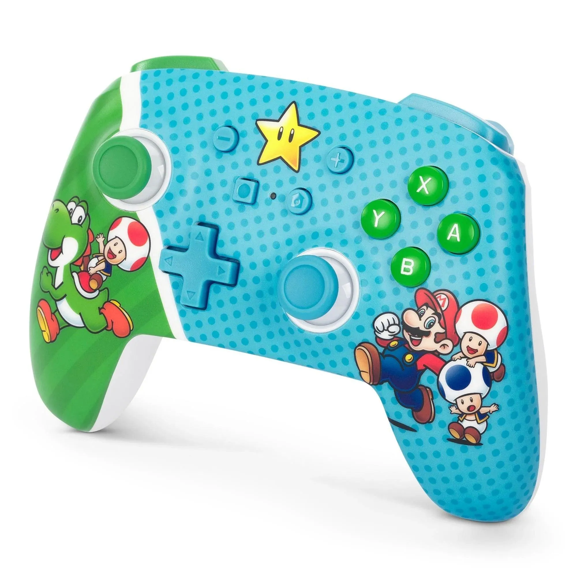 PowerA Enhanced Wireless Controller for Nintendo Switch Mario Super Star Friends