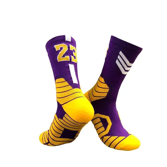 Professional Super Star Basketball Socks Elite Thick Sports Socks Non-slip Durable