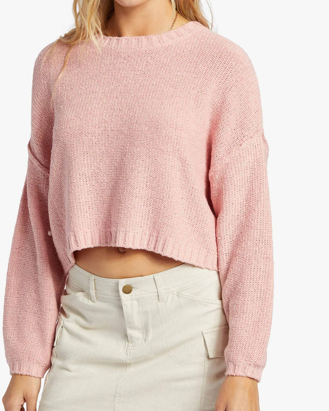 Shades Crew Neck Sweater - Light Sorbet