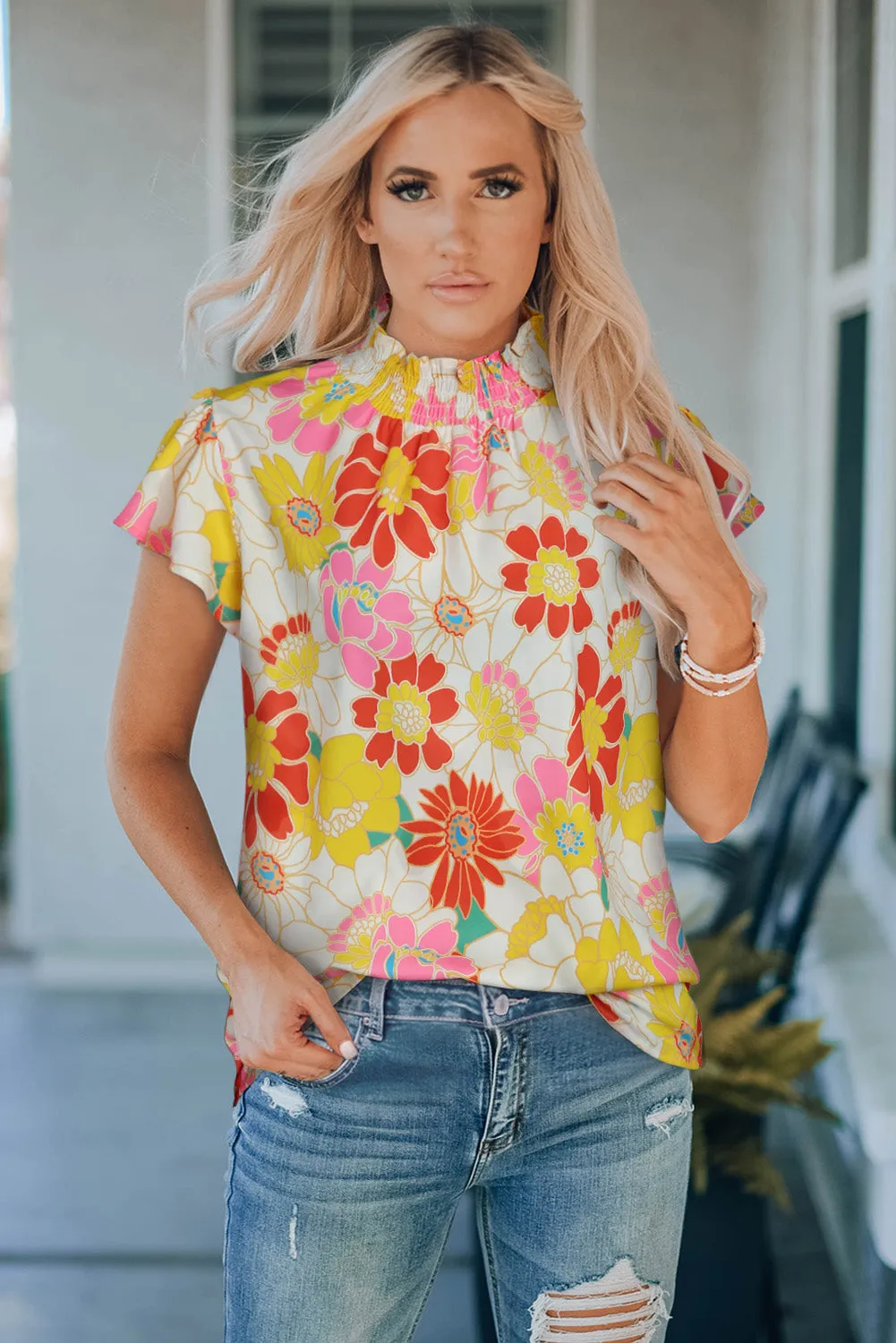 Simply Floral Vintage Blouse