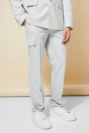 Slim Cargo Suit Trousers