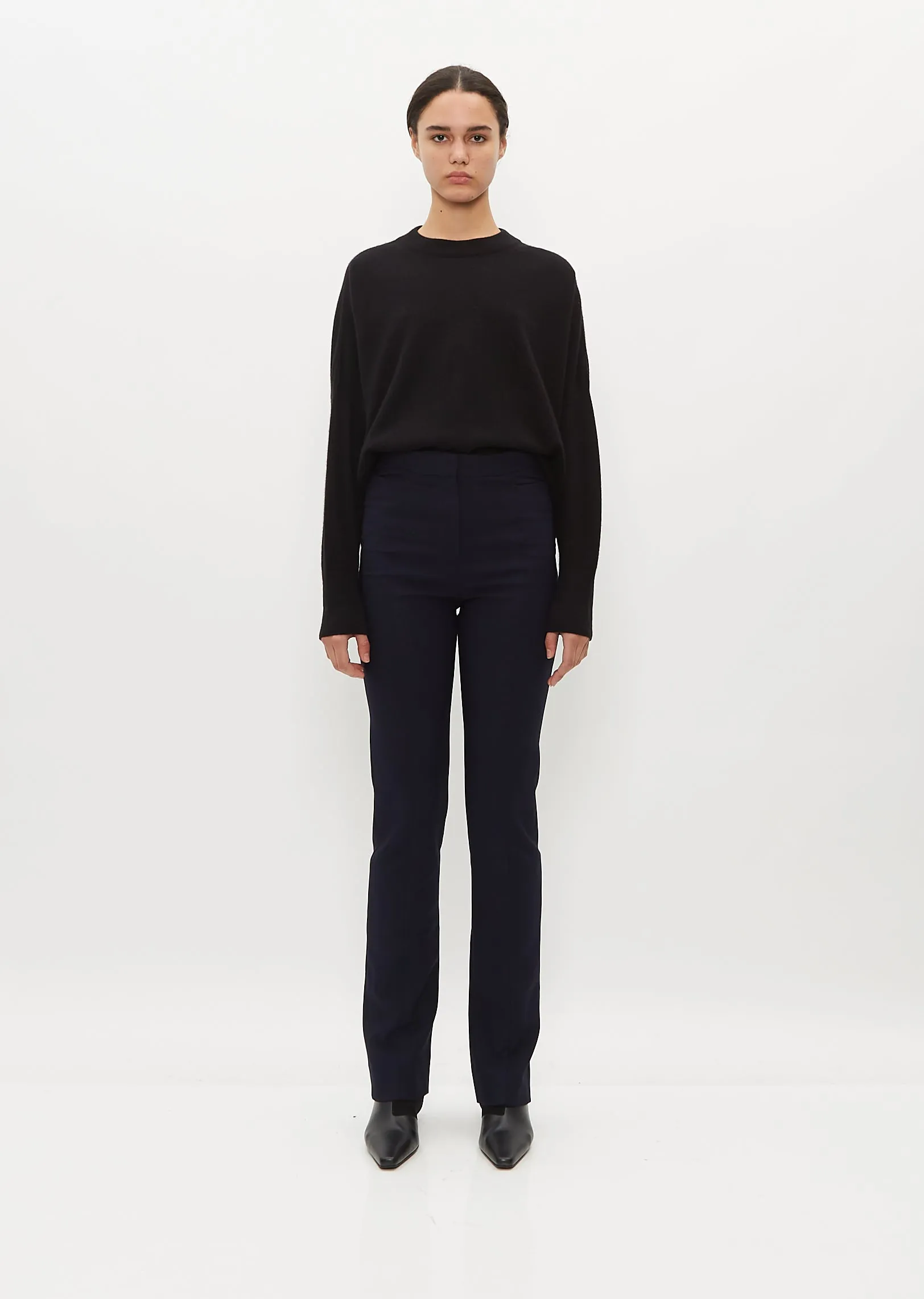 Slim Crepe Suit Trousers