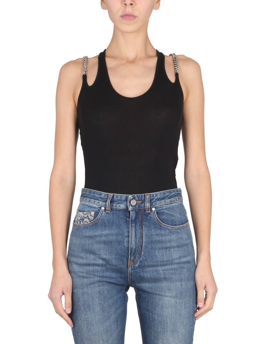 STELLA McCARTNEY    COTTON FALABELLA TOP