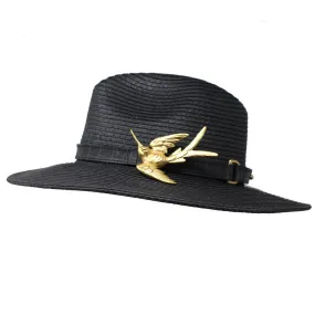 Summer Hat with Hummingbird Buckle