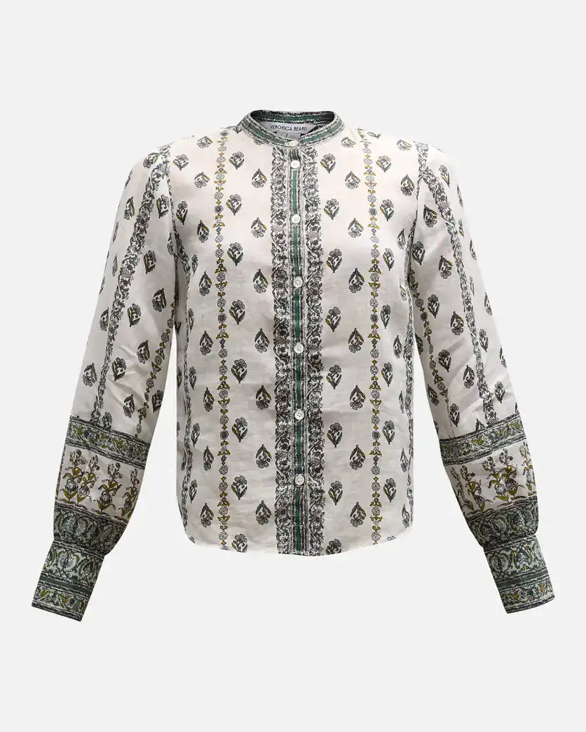 Veronica Beard - Thorp Blouse - Ivory Multi