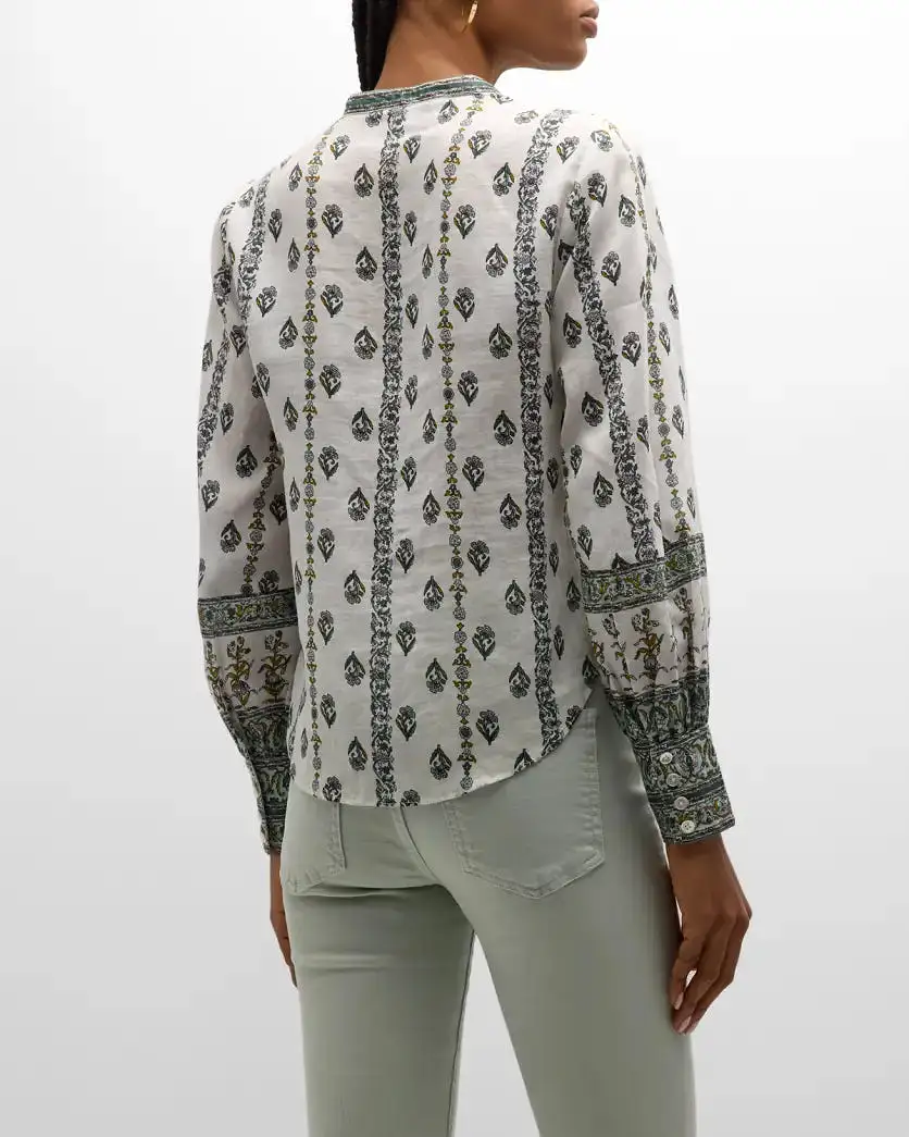 Veronica Beard - Thorp Blouse - Ivory Multi