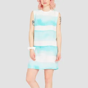 Volcom Stay Stripes Dress Pale Aqua - Womens