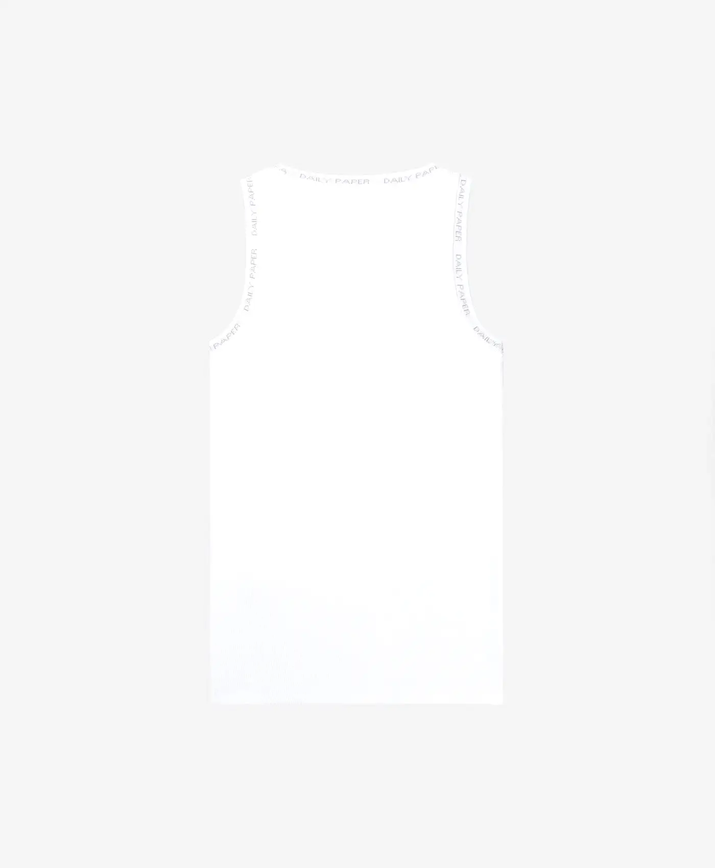 White Erib Tank Top Mens