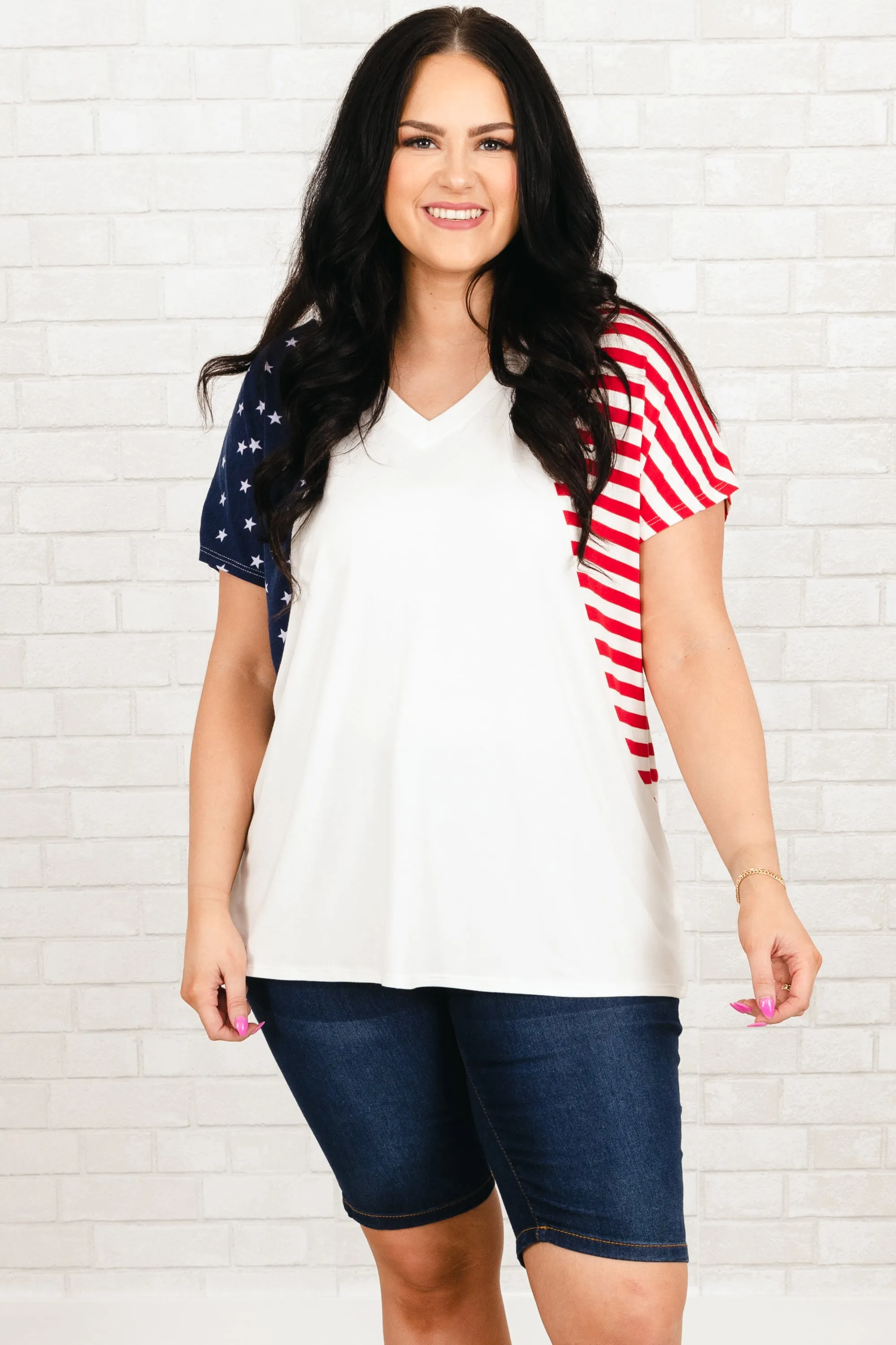 Yankee Doodle Top, Ivory