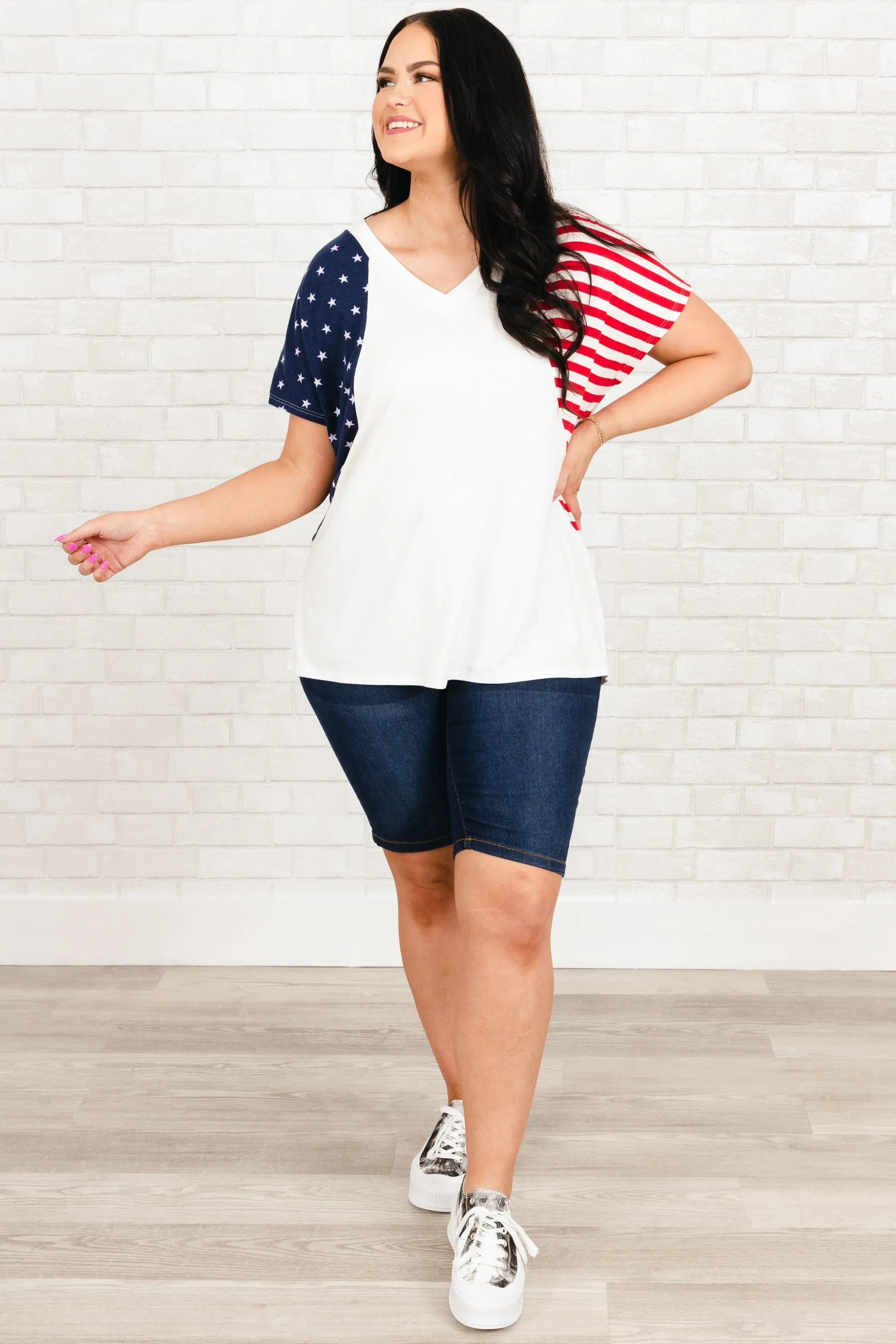 Yankee Doodle Top, Ivory