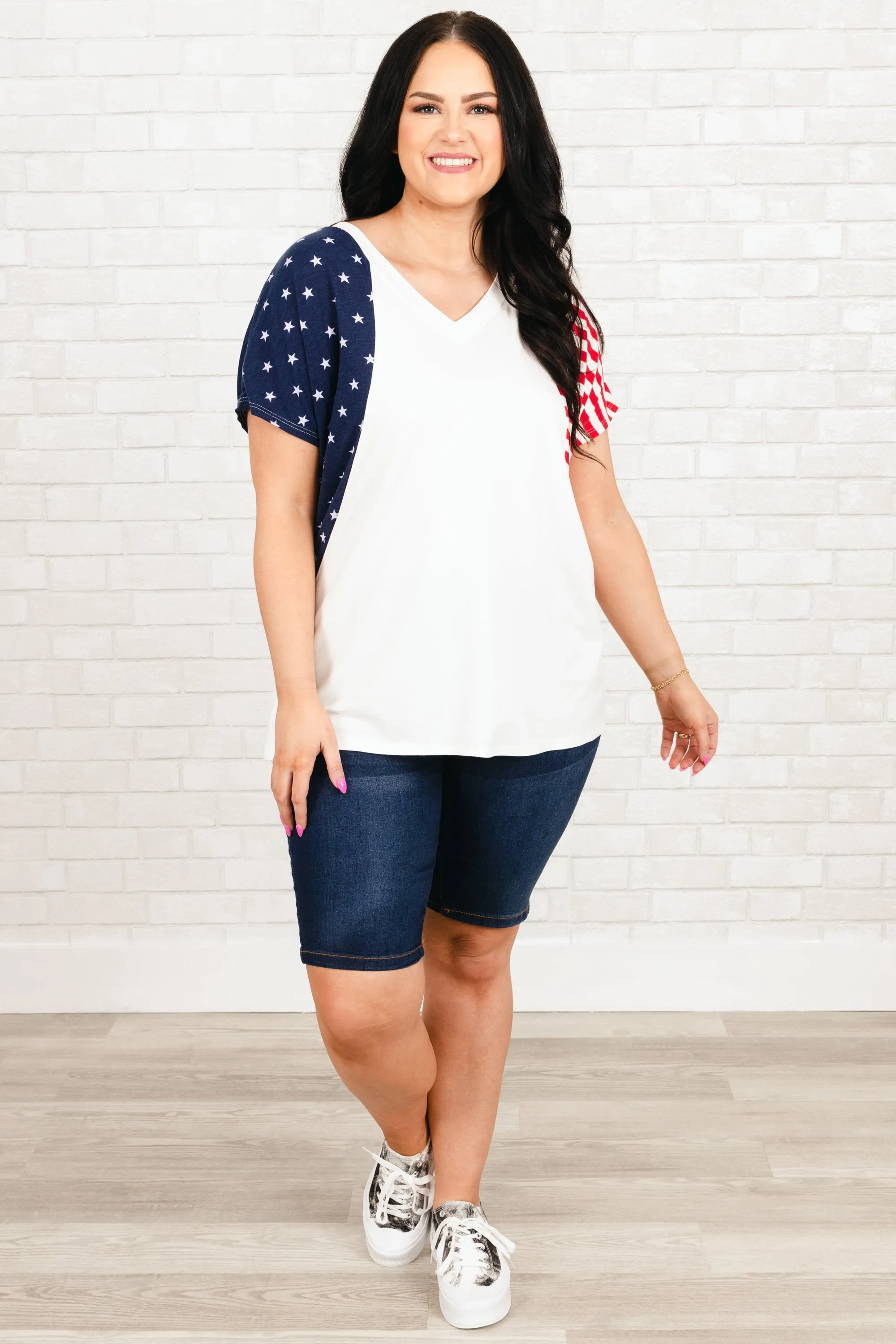 Yankee Doodle Top, Ivory