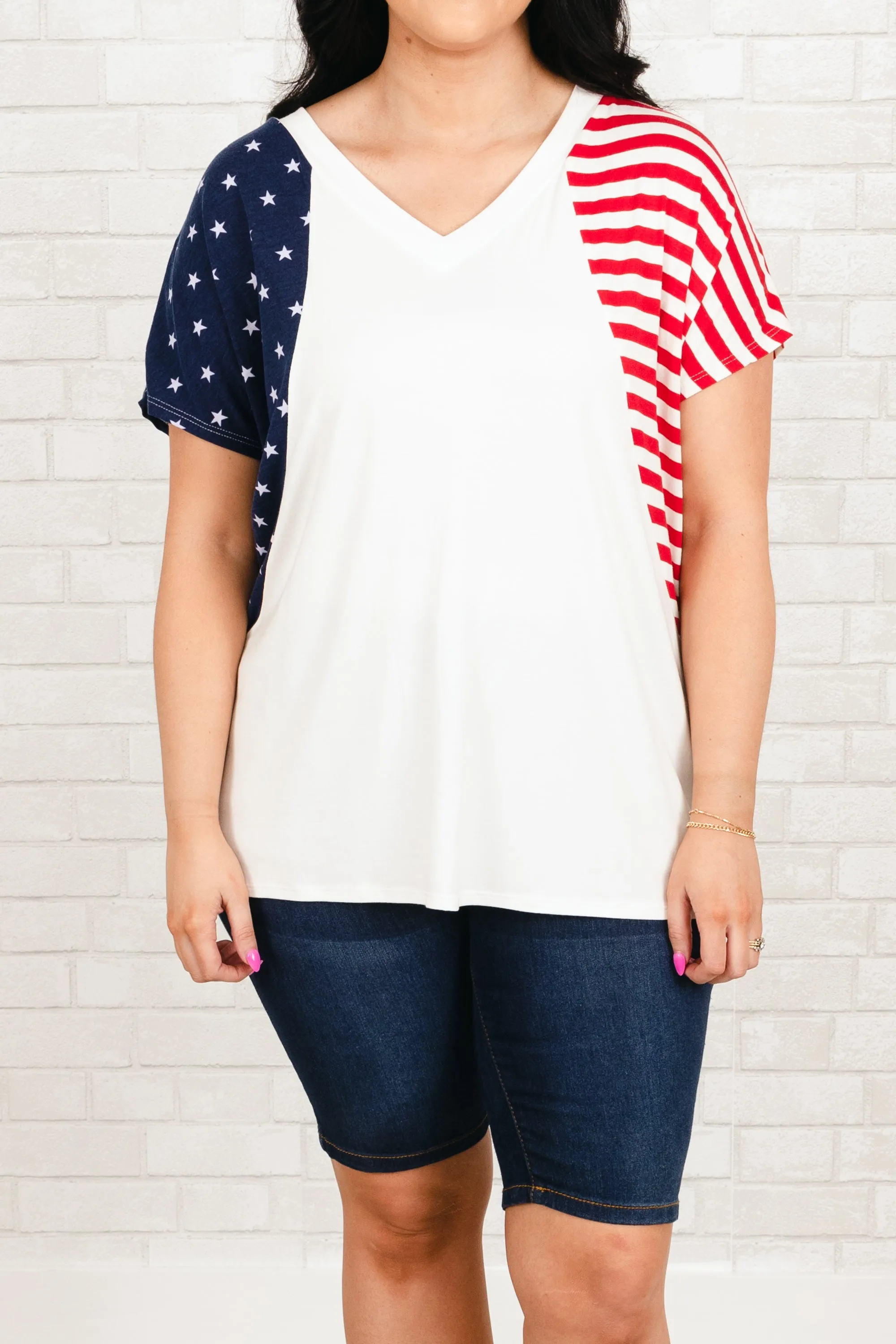 Yankee Doodle Top, Ivory