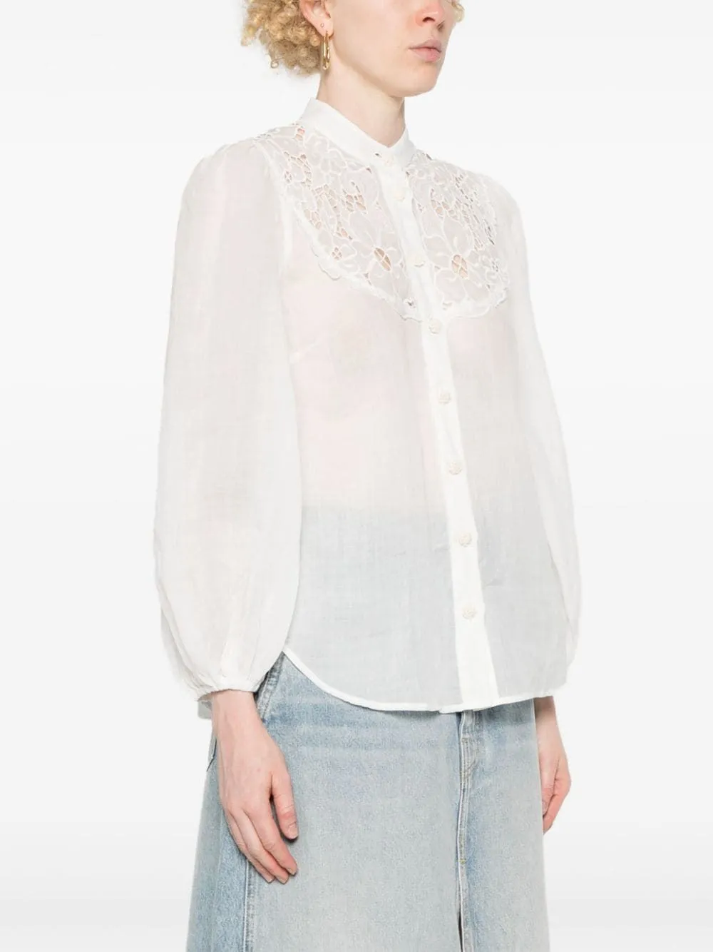 ZIMMERMANN Elegant Ramie Button-Up Shirt for Women